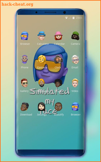 Theme for memoji simulated my face wallpaper screenshot