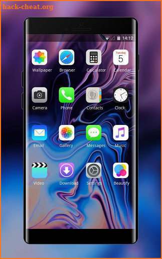 Theme for Phone XS IOS12 purple hallucination screenshot