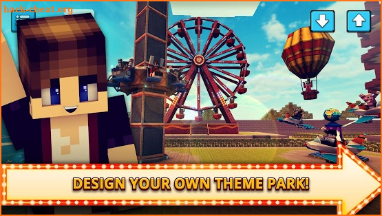 Theme Park Craft 2: Build & Ride Roller Coaster screenshot