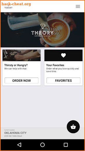 Theory Coffeehouse & Juicery screenshot