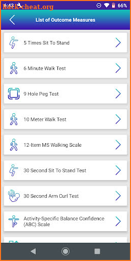 Therapeutic Outcomes screenshot