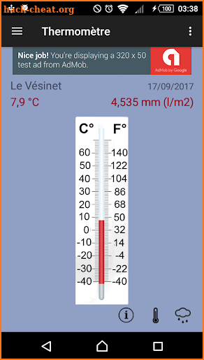 Thermometer screenshot