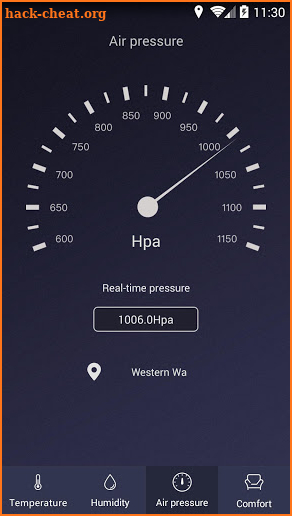 Thermometer - Hygrometer & room temperature app screenshot