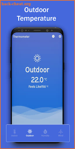 Thermometer Indoor Outdoor Temperature screenshot