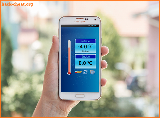 Thermometer inside and outside screenshot