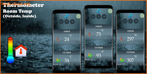 Thermometer Room Temperature (Inside, Outside) screenshot