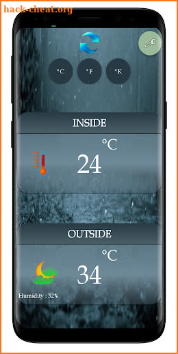 Thermometer Room Temperature (Inside, Outside) screenshot