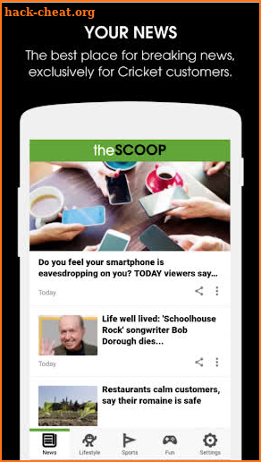 theSCOOP screenshot