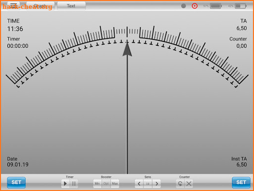 Theta-Meter screenshot