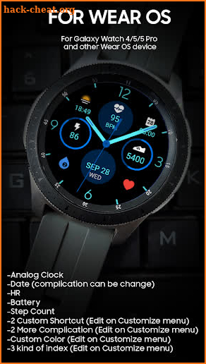 Thin 3 - Analog Watch Face screenshot