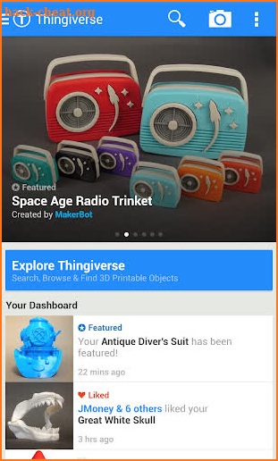 Thingiverse screenshot