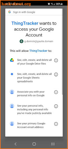 ThingTracker screenshot