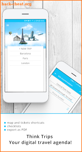Think Trips - Travel Organizer screenshot
