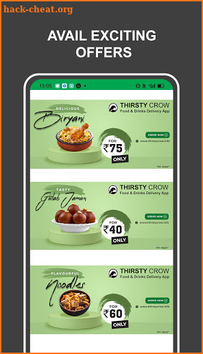 Thirsty Crow - Food & Drinks Delivery App screenshot