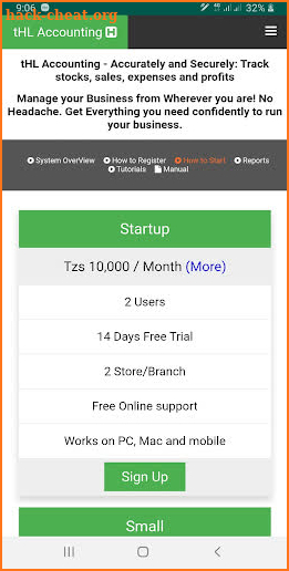 tHL Accounting screenshot