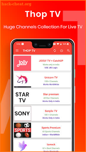 Thop TV: Live Cricket TV Streaming screenshot