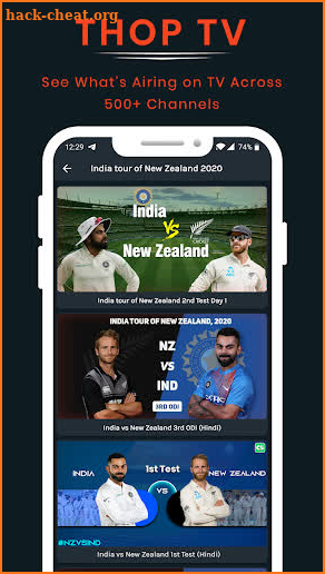 Thop TV - Live Cricket TV Streaming Advice screenshot