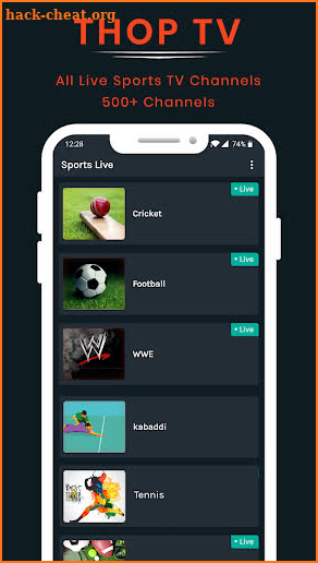 Thop TV - Live Cricket TV Streaming Advice screenshot