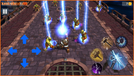 Thor God War: Thunder Hammer 3d game screenshot