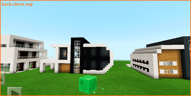 Three modern houses. Map for MCPE screenshot