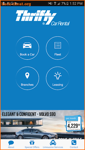 Thrifty Car Rental UAE screenshot