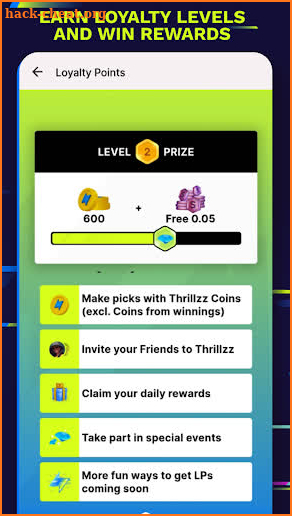 Thrillzz Social Sportsbook screenshot