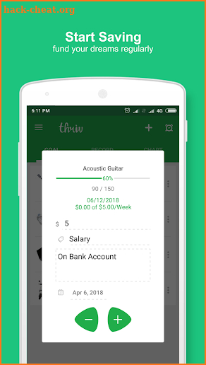 Thriv - Savings Goal screenshot