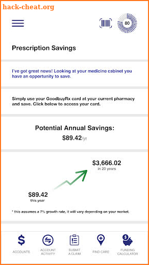 ThrivePass Pre-Tax Accounts screenshot