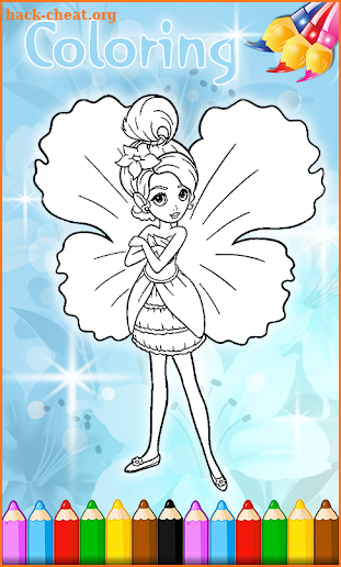 Thumbelina Fairies Baby Coloring Game screenshot