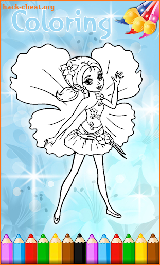 Thumbelina Fairies Baby Coloring Game screenshot