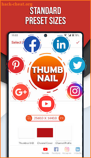 Thumbnail Maker Studio Graphic Design Thumb Editor screenshot