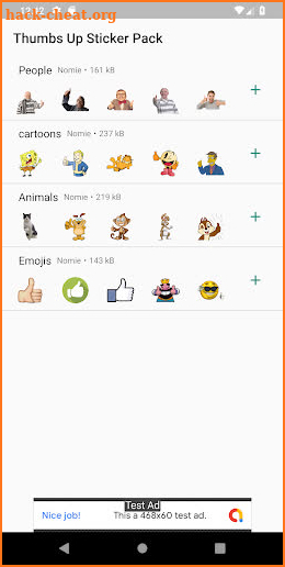 Thumbs Up Sticker Pack screenshot