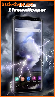 Thunder Storm Lightning Live Wallpaper screenshot