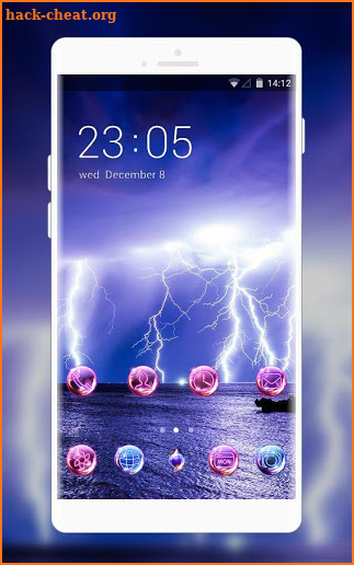 Thunder theme natural landscape sea cool screenshot