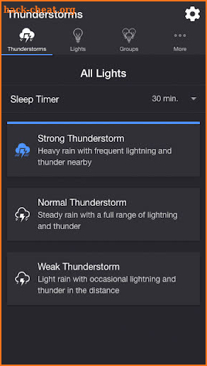 Thunderstorm for LIFX screenshot