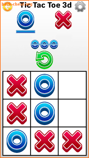 Tic Tac Toe 2 player games, tip toe 3d tic tac toe screenshot