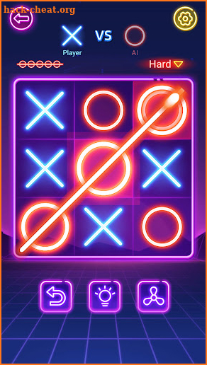 Tic Tac Toe 2 Player:Glow XOXO screenshot