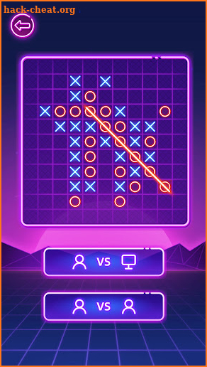 Tic Tac Toe 2 Player:Glow XOXO screenshot