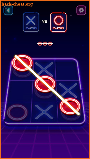 Tic Tac Toe Glow: 2 Player XO screenshot