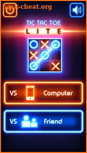 Tic Tac Toe glow - Free Puzzle Game screenshot