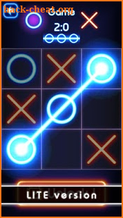 Tic Tac Toe glow - Free Puzzle Game screenshot