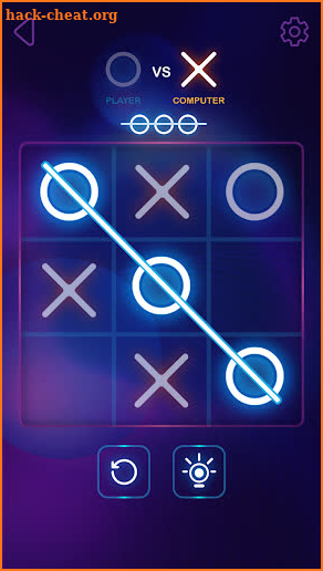 Tic Tac Toe Glow - XOXO screenshot