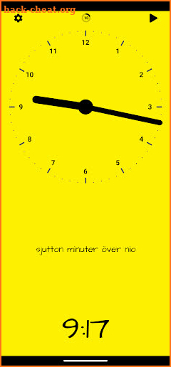 Tick-tack learning clock screenshot