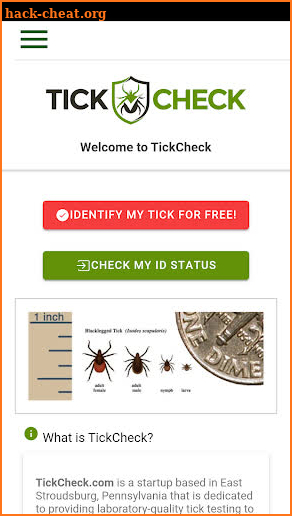 TickCheck - Free Tick Identification & Information screenshot