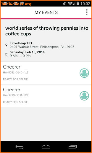 Ticketleap screenshot