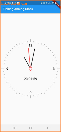 Ticking Analog Clock screenshot