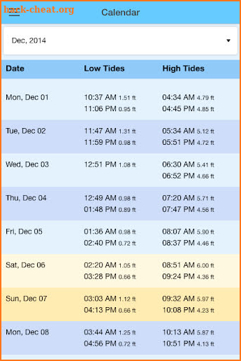 Tide Clock Free screenshot