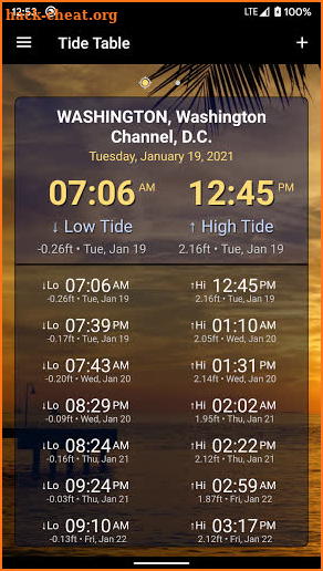 Tide Table screenshot