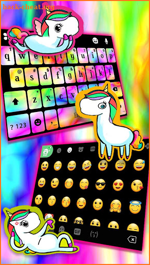 Tie Dye Swirls Keyboard Theme screenshot