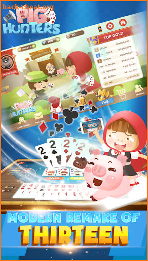 Tien Len Mien Nam - Thirteen Card Game: Pig Hunter screenshot